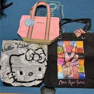 Life is Good, Hello Kitty, Peace Tote